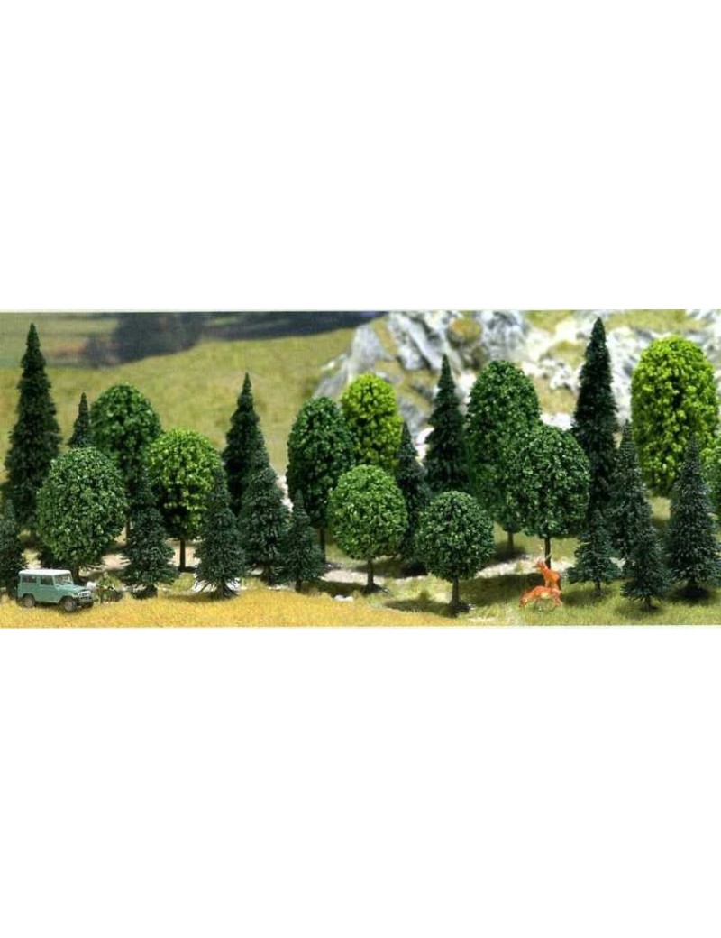 Set of 30 different trees