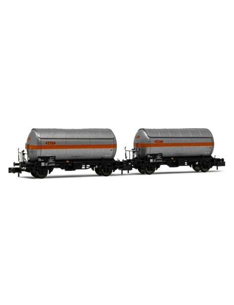 Set of 2 SNCF gas tank wagons SATI/UCB