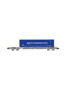SNCF Novatrans Sgss flat wagon + P&O Ferrymaster container