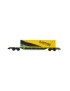 Wagon plat Sgnss FS CEMAT + container GARTNER