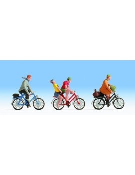 Set of 3 bike riders