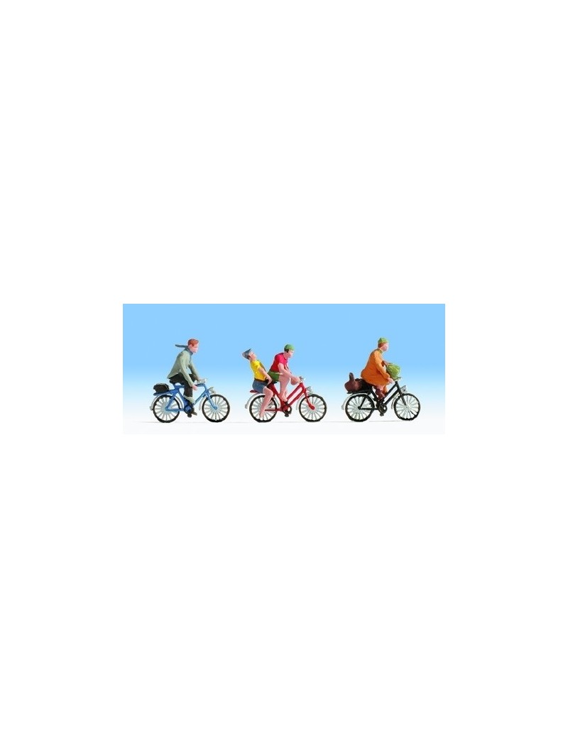 Set of 3 bike riders