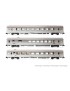 Set 3 voitures SNCF Mistral 69 inox TEE Le Cisalpin