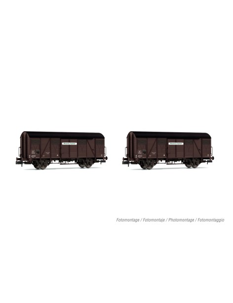 Set de 2 wagons couverts SNCF Kv Permapex époque III