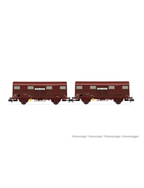 Set de 2 wagons couverts SNCF G4 Aquitiane Express époque IV