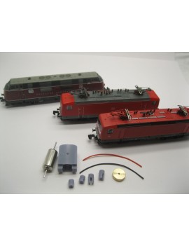 Motorising kit for Roco SNCB 59 and DB BR 215