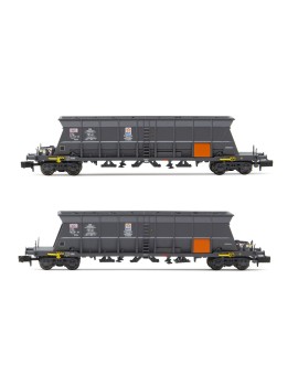 Set de 2 wagons trémie Faoos SNCF CAPCOL/EDF