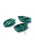 Set of 3 green small boats