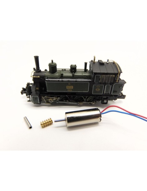 Motorising kit for Fleischmann BR 98.8 and Gtl 4/4 locomotives