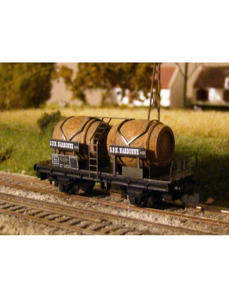 SNCF wood tank wagon SPN Narbonne