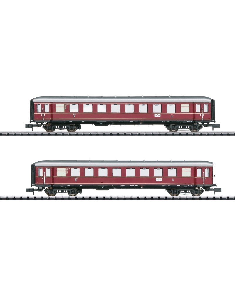 Set of 2 Bamberg red carriages