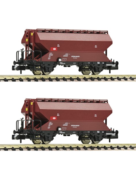 Set of 2 SBB cereal silo wagons era IV/V