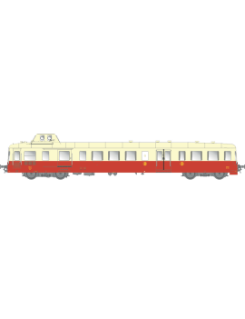 Autorail XBD 3928 SNCF 2ème classe époque IIId/IVa