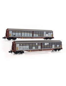 Set of 2 FS Habils wagons XPMR wheatered
