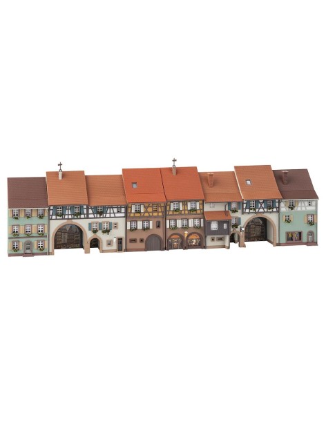 Ensemble de 6 maisons en relief ville ancienne