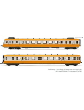 SNCF modernized RGP 2 railcar orange and silver