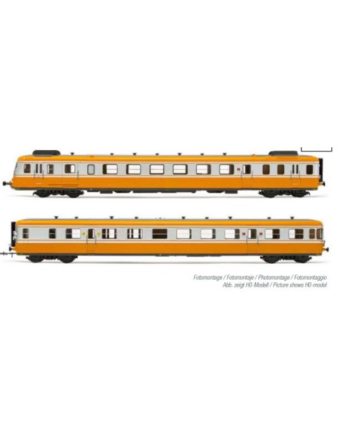 Autorail RGP 2 modernisé SNCF orange et argent