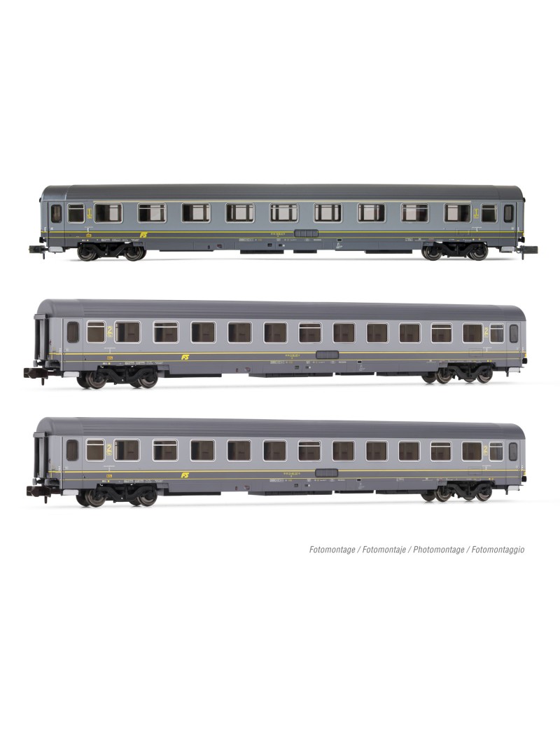 Set of 3 FS UIC-Z carriages era V