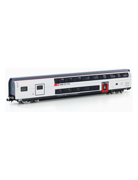 Voiture à étage SBB IC2020 1ère classe/bagages époque VI