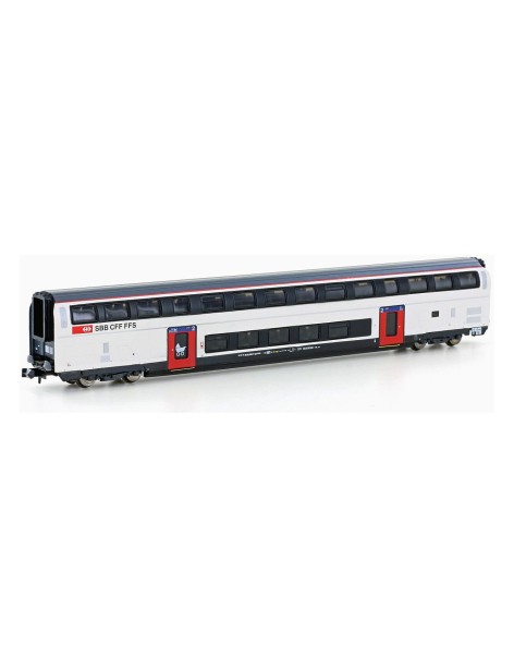 Voiture à étage SBB IC2020 2ème classe époque VI