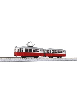 copy of Tramway "My Tram" white and red with trailer
