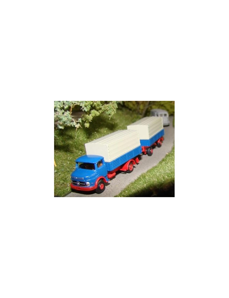 Covered MB L322 truck with trailer