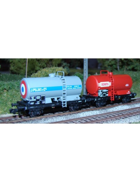 Set 2 wagons citernes SNCF OCEM 29 ADAMS et PUJAS