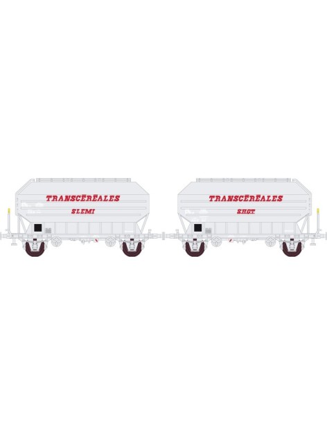 Set 2 wagons céréaliers Frangeco TRANSCEREALES STEMI