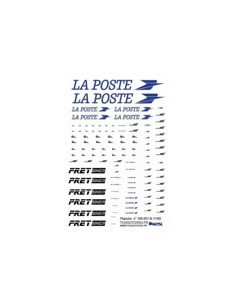 LA POSTE, FRET and white casquette logos