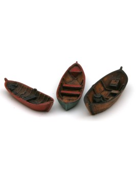Set of 3 small boats