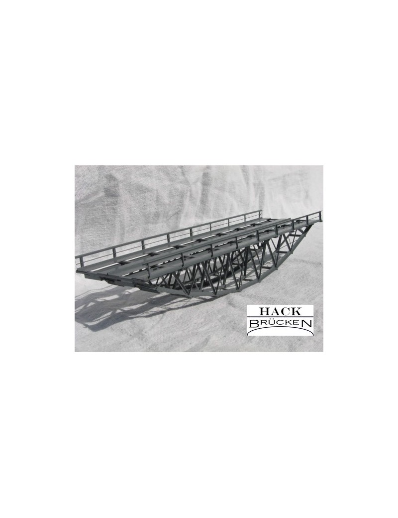 Double track inferior deck metal bridge 24 cm