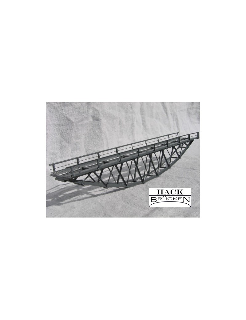 Pont métallique à tablier inférieur à voie unique 24 cm