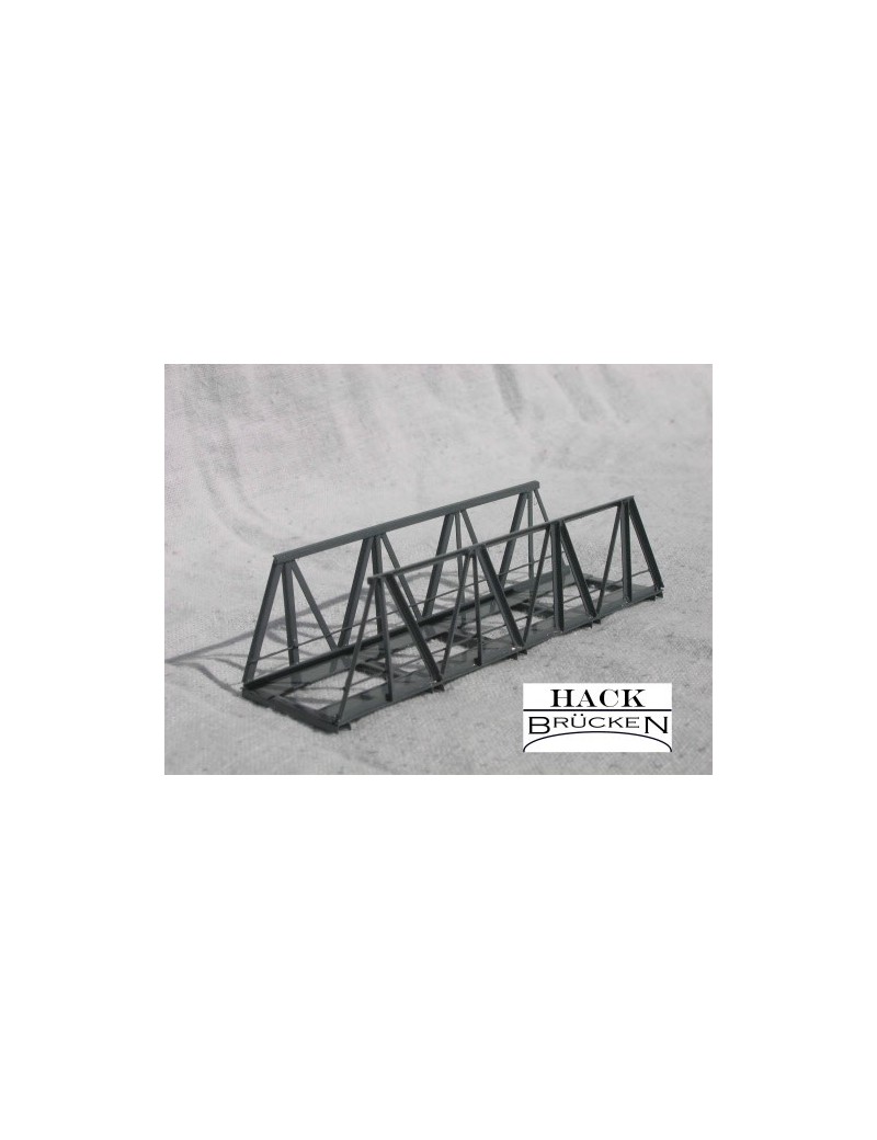Single track superior deck metal bridge 10 cm