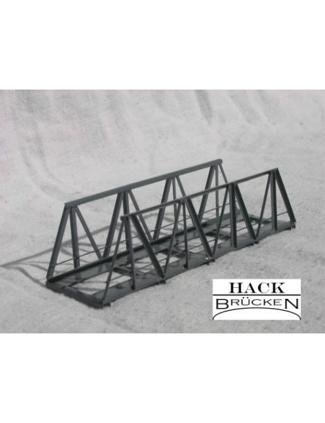 Single track superior deck metal bridge 10 cm