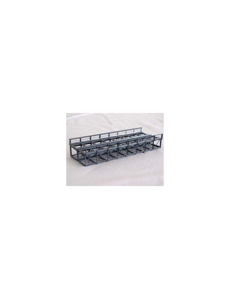 Double track inferior deck metal bridge 15 cm