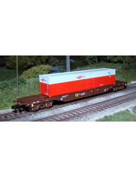Wagon plat OBB container Rail Cargo Austria