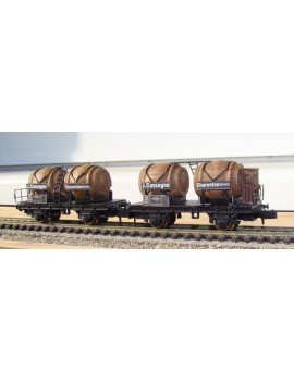 Set 2 wagons bifoudres SNCF J Cassagne