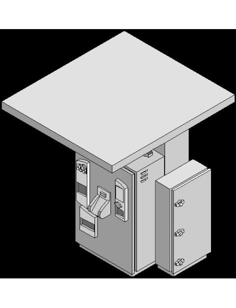 Cabine de payage de parking