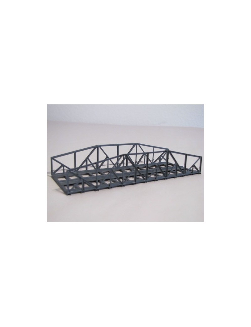 Pont métallique double voies 15 cm