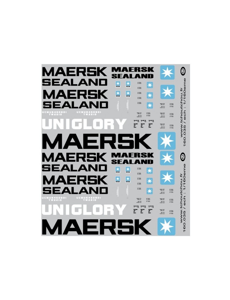 Planche pour containers MAERSK