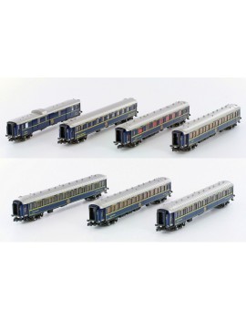 Set of 7 CIWL cars "Le Train Bleu"