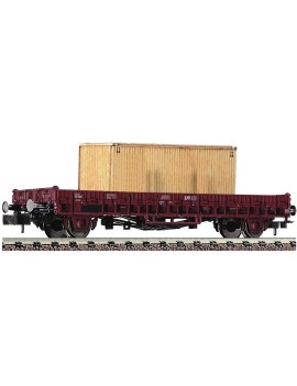 SNCF flat wagon with wooden box