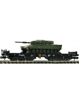 Wagon plat DB Samms + char Leopard 2