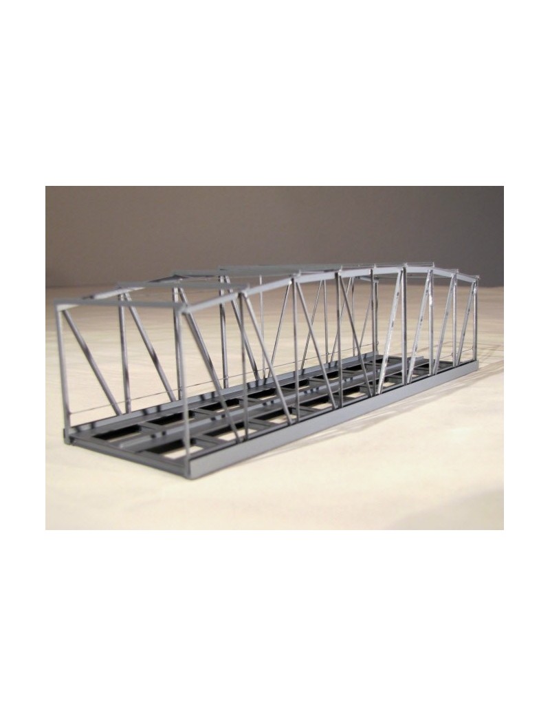 Pont cage métallique double voies 20 cm