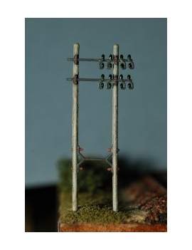 SEt of 2 telegraph poles