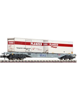 SBB Sgns flat wagon + Planzer containers