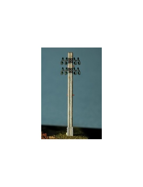 Set of 20 telegraph poles