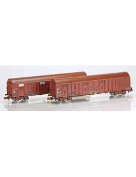 Set 2 wagons couverts Gahkkss 19-6 SNCF