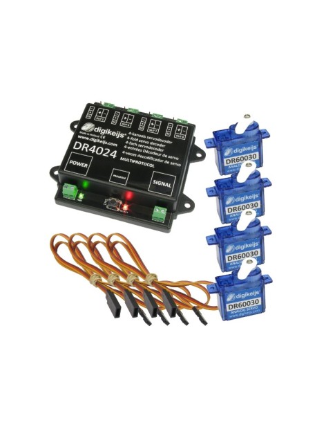 Ensemble complet décodeur avec 4 servos