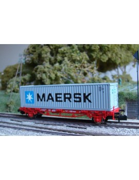 Wagon plat DB Cargo + container MAERSK